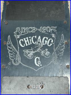 Vintage 80's Skateboard Chicago Roller Co. Crush N Bones Cruiser Board Read
