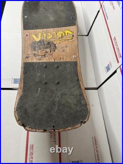 Vintage 80's Vision Johnee Kop, Power Brah! Wood Skateboard / INVADER trucks