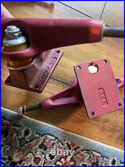 Vintage 80's anodized Red Independent stage 5 skateboard truck ULTRA RARE- HAWK