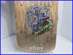 Vintage 80s 90s Santa Cruz Skateboard Jim Phillips OOPS 3 Team Deck OG Rare