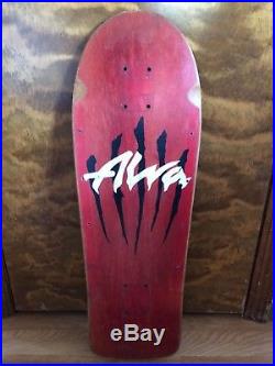 Vintage 80s Alva Minnow Team Skateboard Deck OG Rare