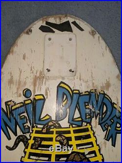 Vintage 80s G&S Neil Blender skateboard deck og Powell Santa Cruz Sims Vision