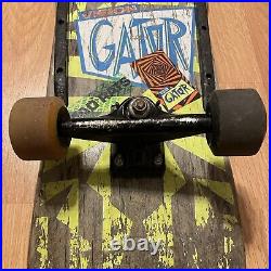 Vintage 80s Gator Blurred Vision Skateboard Bullet Tracker Trucks Mark Rogowski