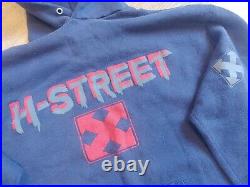 Vintage 80s H-street skateboards hoodie 90s Skateboarding JERZEES XL 46