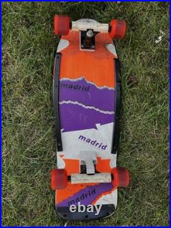Vintage 80s Madrid Skateboard With Fly Madrid Wheels