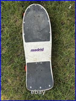 Vintage 80s Madrid Skateboard With Fly Madrid Wheels