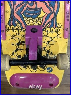 Vintage 80s Nash Red Line Skateboard Executioner Dragon Skulls