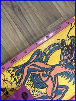 Vintage 80s Nash Red Line Skateboard Executioner Dragon Skulls