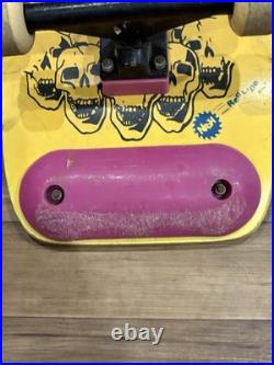 Vintage 80s Nash Red Line Skateboard Executioner Dragon Skulls