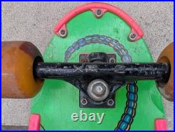 Vintage 80s Nash Red Line Skateboard Executioner Dragon Skulls Green XR-2 Trucks