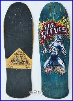 Vintage 80s Skateboard Deck Airbourne, Bob Reeves