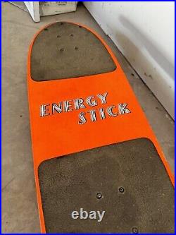 Vintage 80s Skateboard Deck, Energy Stick RARE