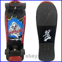 Vintage 80s THRILLER Grim Reaper Skateboard Surfer Concave Black Red RARE WORKS
