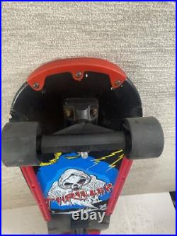 Vintage 80s THRILLER Grim Reaper Skateboard Surfer Concave Black Red RARE WORKS
