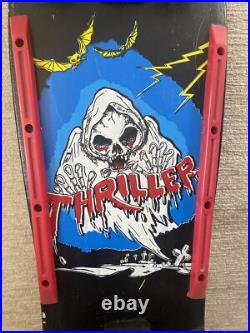 Vintage 80s THRILLER Grim Reaper Skateboard Surfer Concave Black Red RARE WORKS Vintage 80s THRILLER Grim Reaper Skateboard Surfer Concave Black Red RARE WORKS