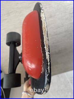 Vintage 80s THRILLER Grim Reaper Skateboard Surfer Concave Black Red RARE WORKS