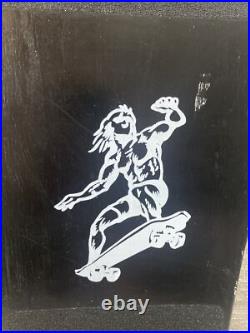 Vintage 80s THRILLER Grim Reaper Skateboard Surfer Concave Black Red RARE WORKS