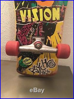 Vintage 80s Vision Psycho Stick Original Skateboard Independent Trucks OJs II