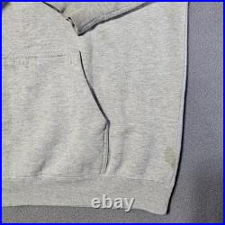 Vintage 90 Y2K Think Skateboarding L Hoodie Gray Street Wear San Francisco Flame