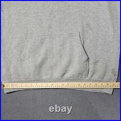 Vintage 90 Y2K Think Skateboarding L Hoodie Gray Street Wear San Francisco Flame