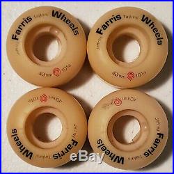 Vintage 90's Rare Very Small (4) Powell Farris Wheels Skateboard Wheels 40 mm