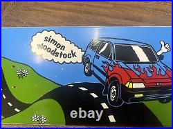 Vintage 90's Simon Woodstock Honda Car Graphic Skateboard Deck Rare OG
