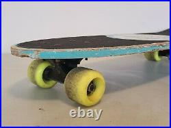 Vintage 90's Variflex Skateboard 27 Punk Art Distressed COMPLETE