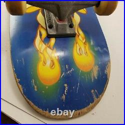 Vintage'90's World Industries Flameboy Wet Willy Blue Deck Skateboard Complete