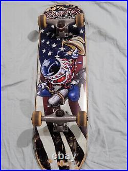 Vintage 90s Razor X Skateboard Eyeball / Dr. Strangelove homage graphic