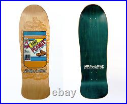 Vintage Airbourne Peanut Brown ramp size deck old school 80s Skateboards NOS OG