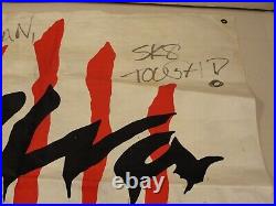 Vintage Alva Scratch Banner Signed Tyvek Dogtown Old School Skateboard