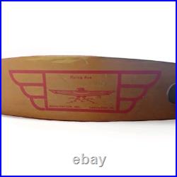 Vintage Antique Wood Wooden Skateboard Metal Wheels ROAD SURDER FLYING ACE UFO