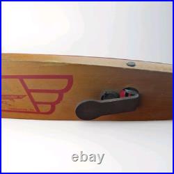 Vintage Antique Wood Wooden Skateboard Metal Wheels ROAD SURDER FLYING ACE UFO