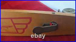 Vintage Antique Wood Wooden Skateboard Metal Wheels ROAD SURDER FLYING ACE UFO