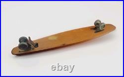 Vintage Antique Wood Wooden Skateboard Metal Wheels ROAD SURDER FLYING ACE UFO