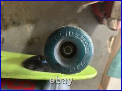 Vintage BAHNE Lime Green 29 Inch fiberglass skateboard Vintage BAHNE Lime Green 29 Inch fiberglass skateboard