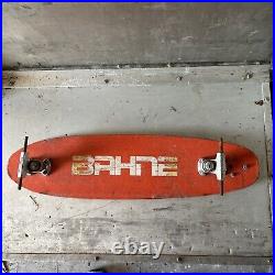 Vintage BAHNE fiberglass skateboard no wheels