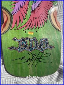 Vintage BDS Bulldog Skates 2004 QUAD skateboard Wes Humpston SIGNED