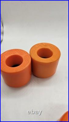 Vintage BDS Skateboard Wheels Dragon Orange New RARE Set Bulldog Skates