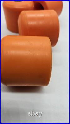 Vintage BDS Skateboard Wheels Dragon Orange New RARE Set Bulldog Skates