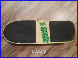 Vintage BRAND-X Weirdo complete skateboard with Gullwings and Vision Shredders