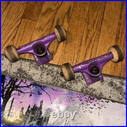 Vintage Bam Margera Element Skateboard Castle Bats OG Trucks Used
