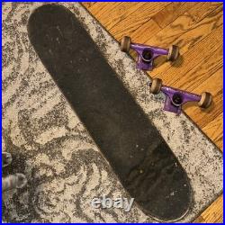 Vintage Bam Margera Element Skateboard Castle Bats OG Trucks Used