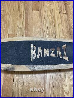 Vintage Banzai Skateboard Wood