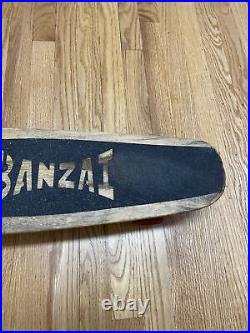 Vintage Banzai Skateboard Wood