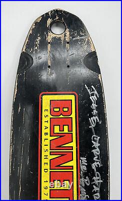 Vintage Bennett 29at Made In USA Signed 56/86 Skateboard Deck Only