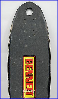 Vintage Bennett 29at Made In USA Signed 56/86 Skateboard Deck Only