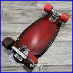 Vintage Bennett Vector and Tracker Race Track Trucks on 20 Skateboard