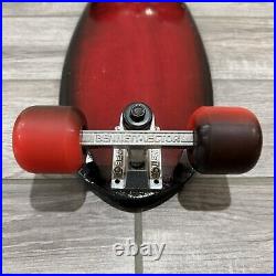 Vintage Bennett Vector and Tracker Race Track Trucks on 20 Skateboard