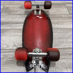 Vintage Bennett Vector and Tracker Race Track Trucks on 20 Skateboard
